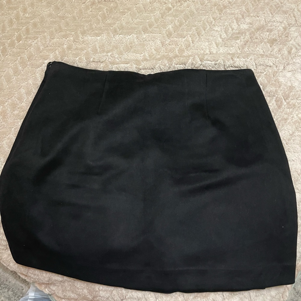 Black felt skirt